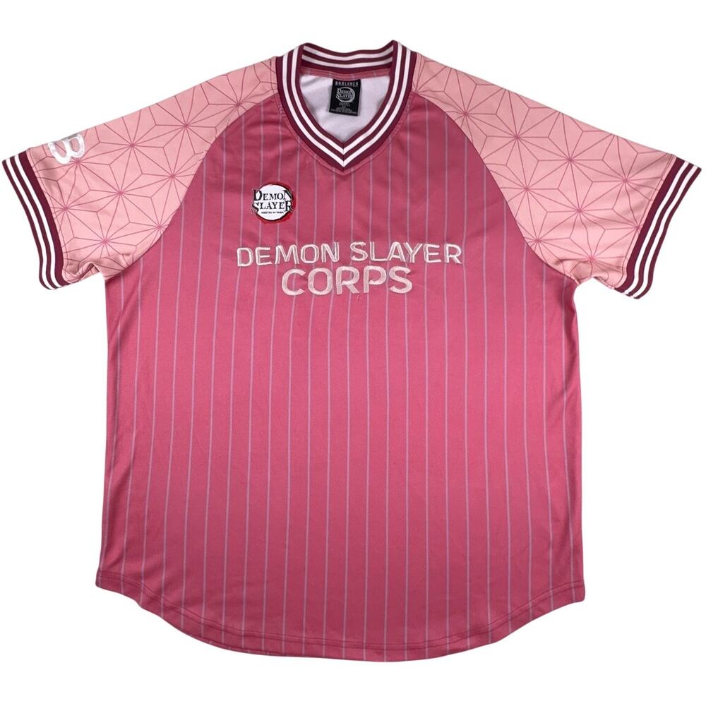 Demon Slayer Nezuko 28 Soccer Jersey 2X BoxLunch Exclusive Pink Anime